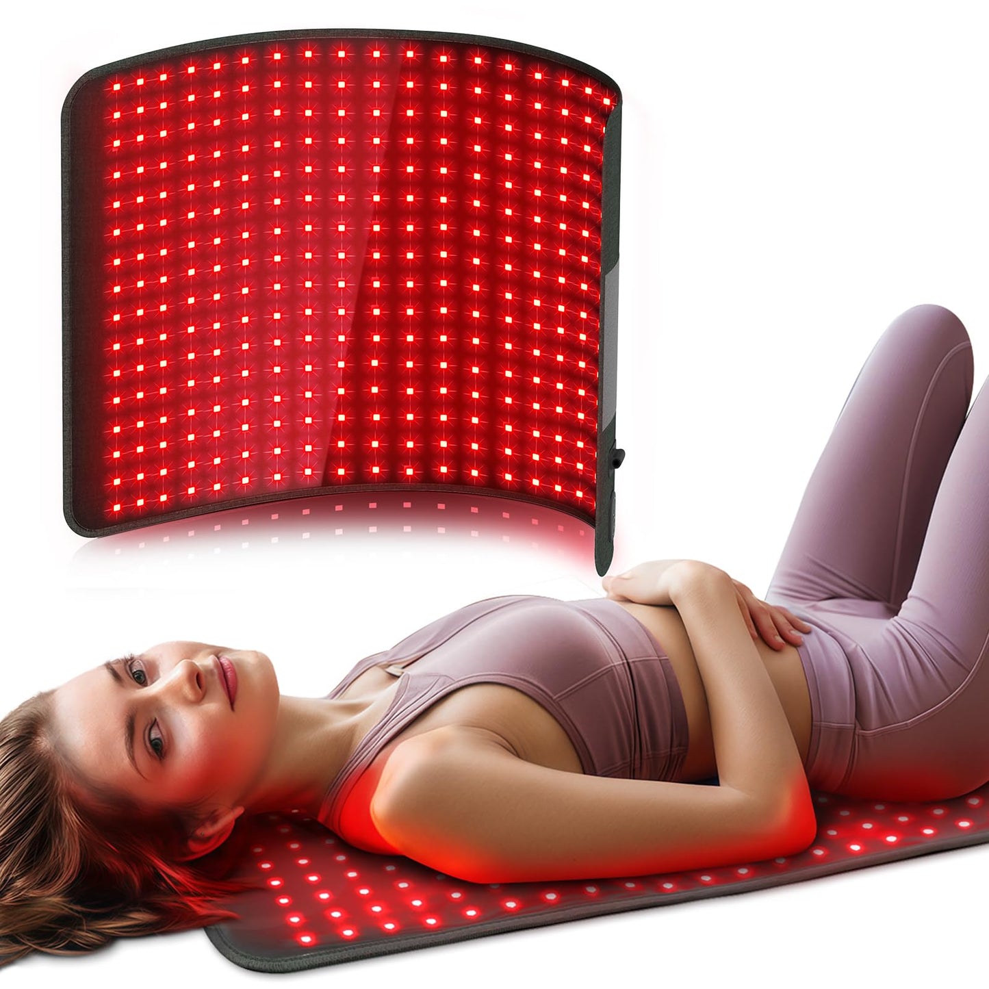 XL Large Red Light Therapy Pad for Body, 24'' X 17'' FSA HSA Eligible near Infrared Light Therapy Pad with 320 Leds, 4